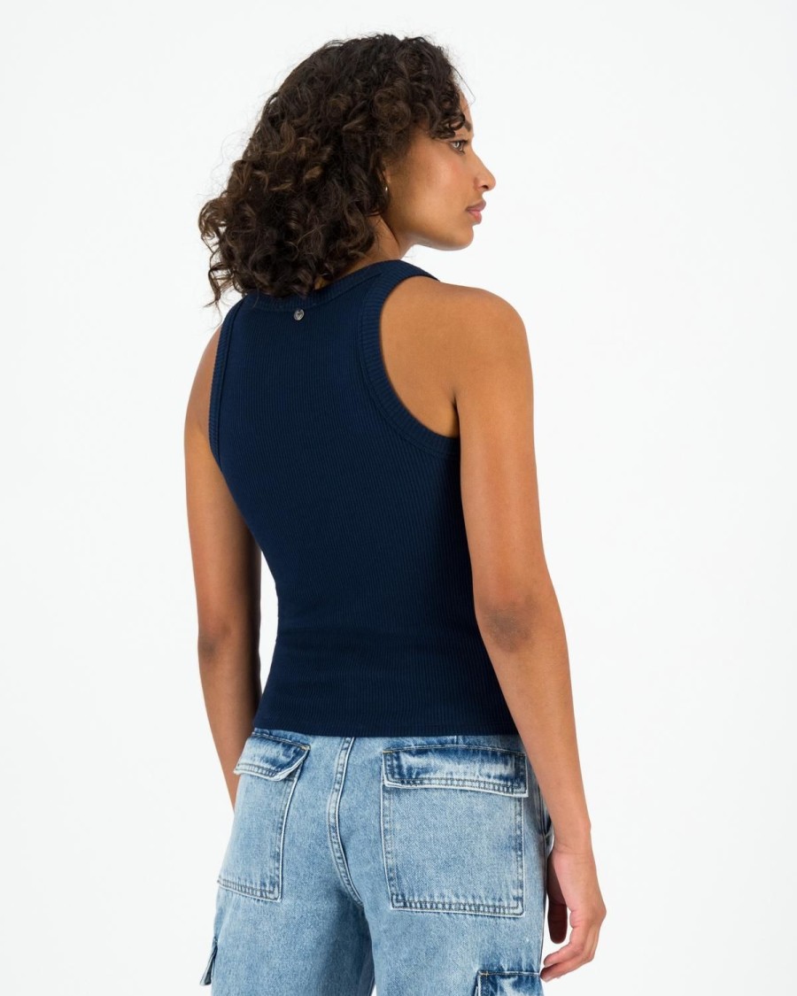 Old Khaki T-Shirts & Camis | Women'S Blaire Ribbed Cami Navy