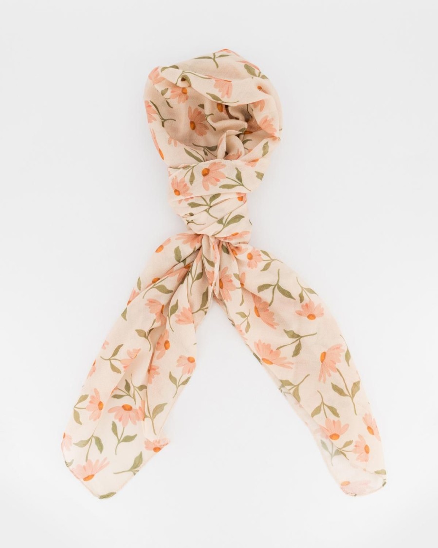 Old Khaki Scarves & Kimonos | Women'S Aoni Textured Scarf Pink