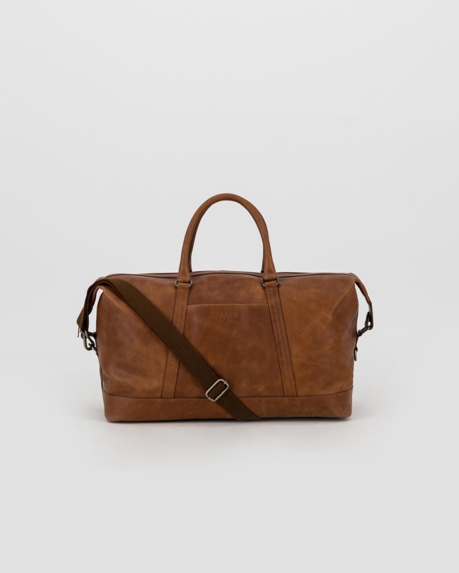 Old Khaki Bags & Purses | Uni Rami Leather Weekender Bag Brown