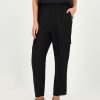 Old Khaki Pants | Women'S Audrey Linen Utility Pants Black