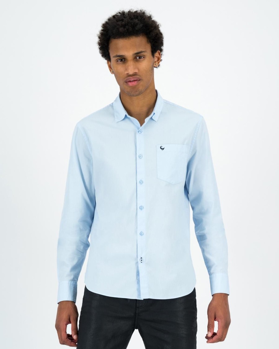 Old Khaki Shirts | Men'S Andi Slim Fit Shirt Light Blue