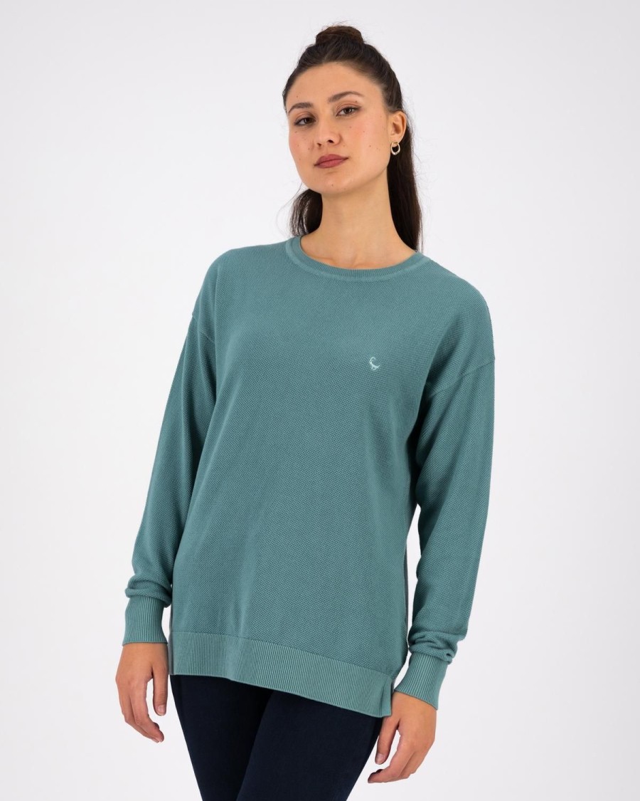 Old Khaki Knitwear & Sweats | Women'S Lyanna Pullover Duck-Egg