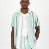 Old Khaki Shirts | Men'S Jon Regular Fit Textured Shirt Aqua