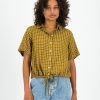 Old Khaki Shirts & Blouses | Women'S Penny Check Shirt Camel