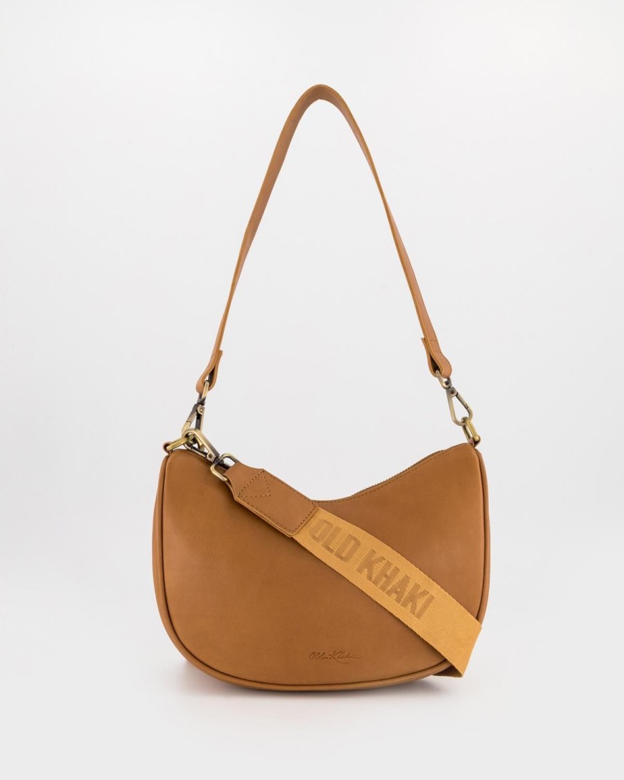 Old Khaki Bags & Purses | Women'S Azzura Hobo Leather Bag Tan