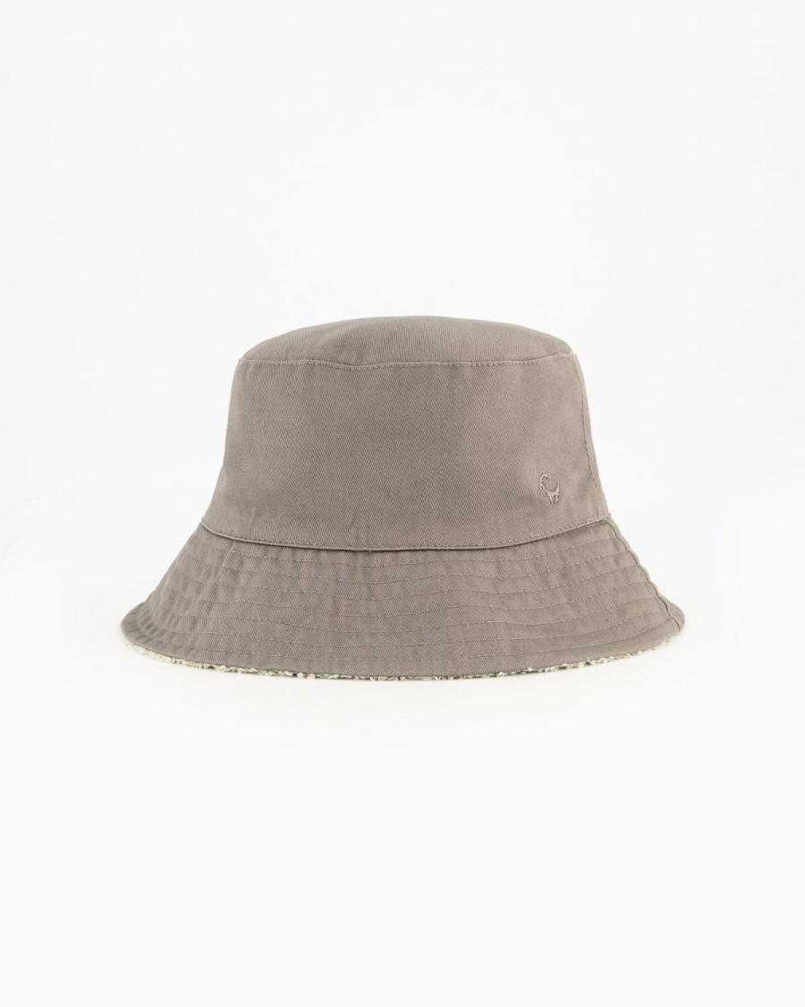 Old Khaki Beanies, Hats & Caps | Women'S Triana Reversible Bucket Hat Grey