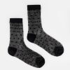 Old Khaki Socks | Women'S Shauna Mini Dot Mesh Socks Black