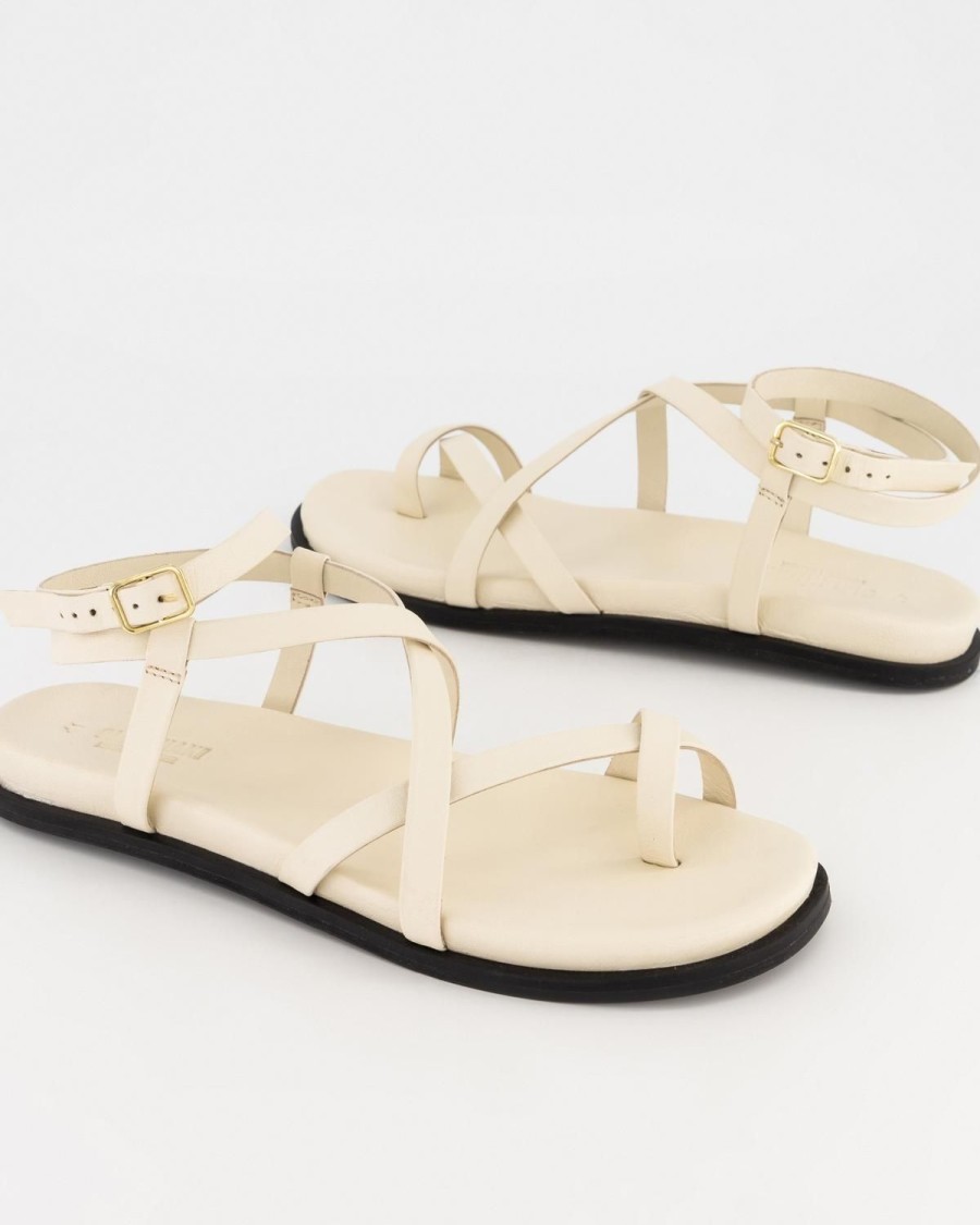 Old Khaki Sandals | Women'S Odessa Strappy Leather Sandal Bone