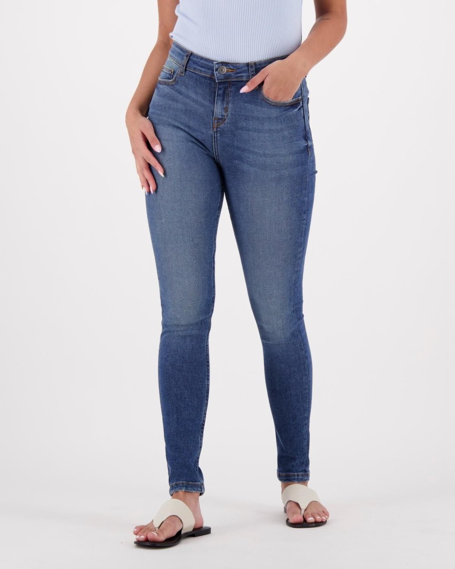 Old Khaki Denim | Women'S Poppi Skinny Denim Blue