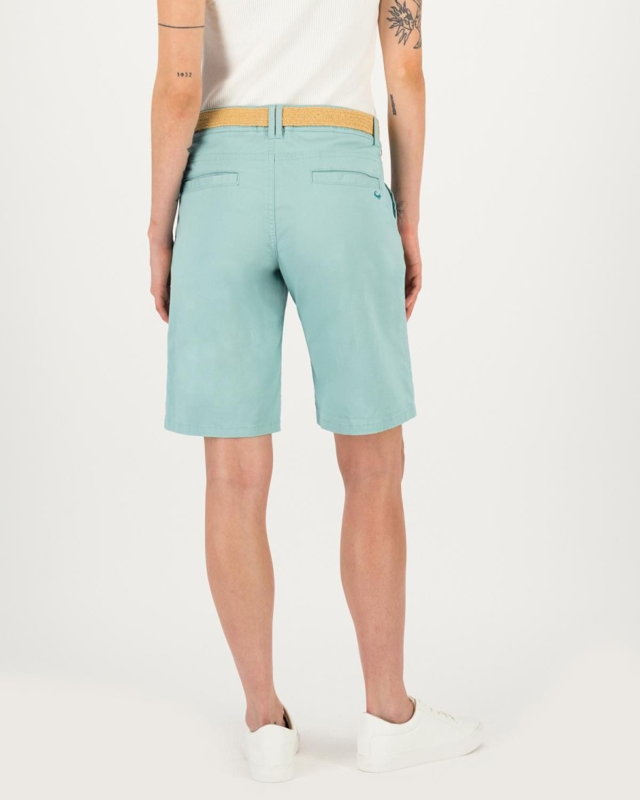 Old Khaki Shorts | Women'S Cate Belted Chino Shorts Duck-Egg