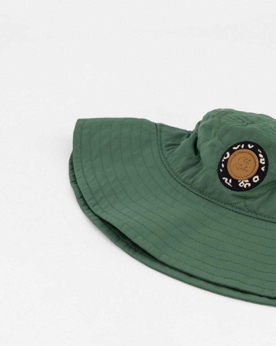 Old Khaki Beanies, Hats & Caps | Women'S Yuki Quilted Bucket Hat Green