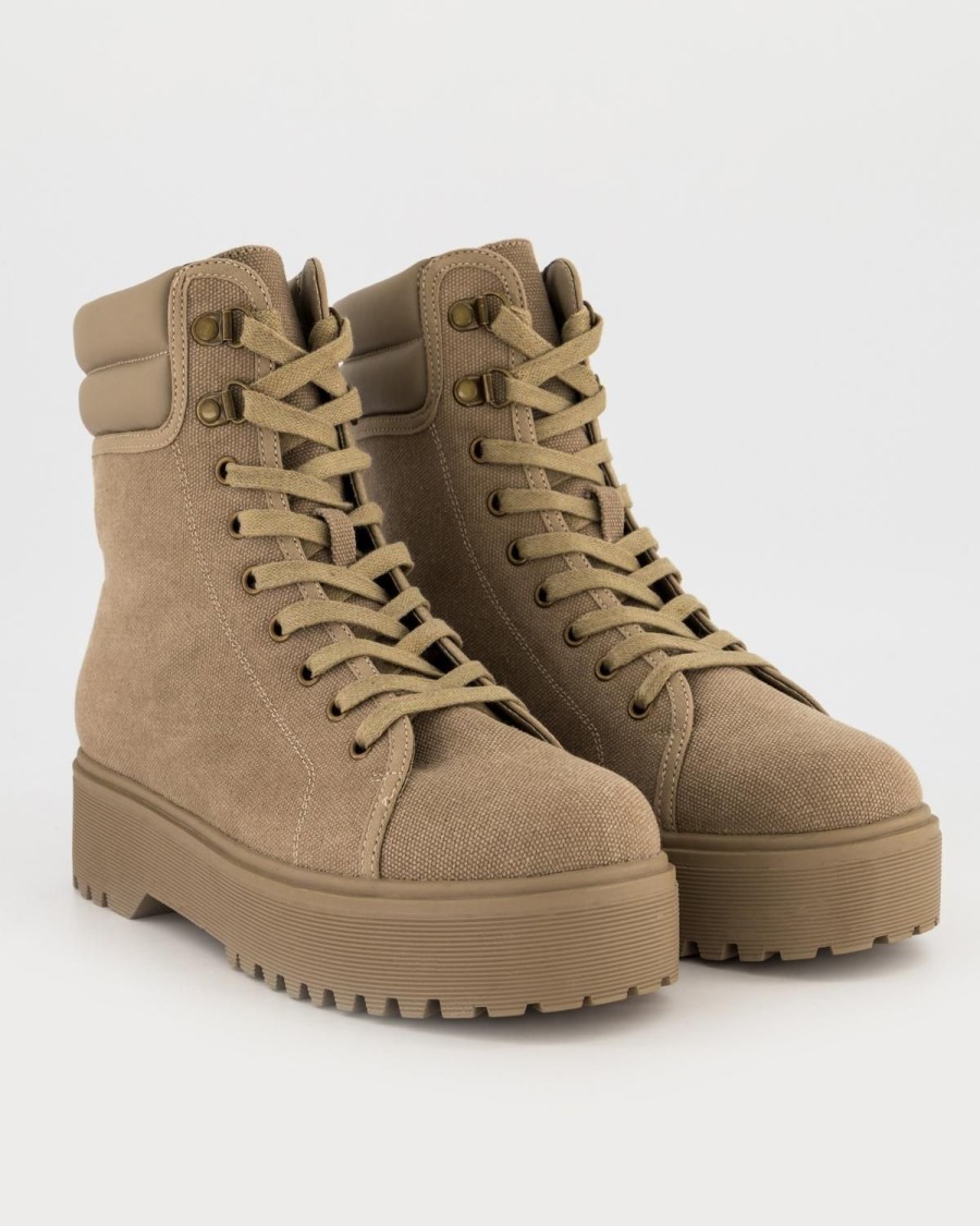 Old Khaki Boots | Women'S Everly Canvas Boot Taupe