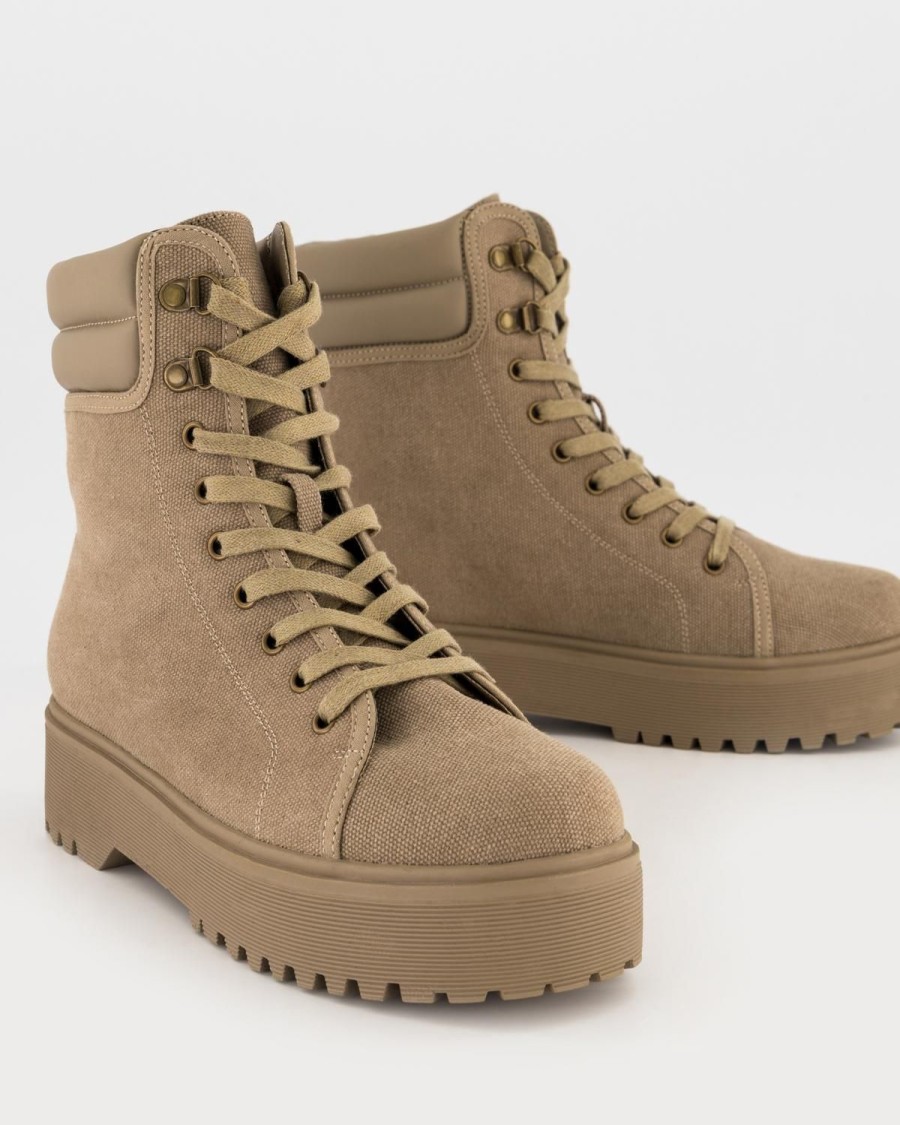 Old Khaki Boots | Women'S Everly Canvas Boot Taupe