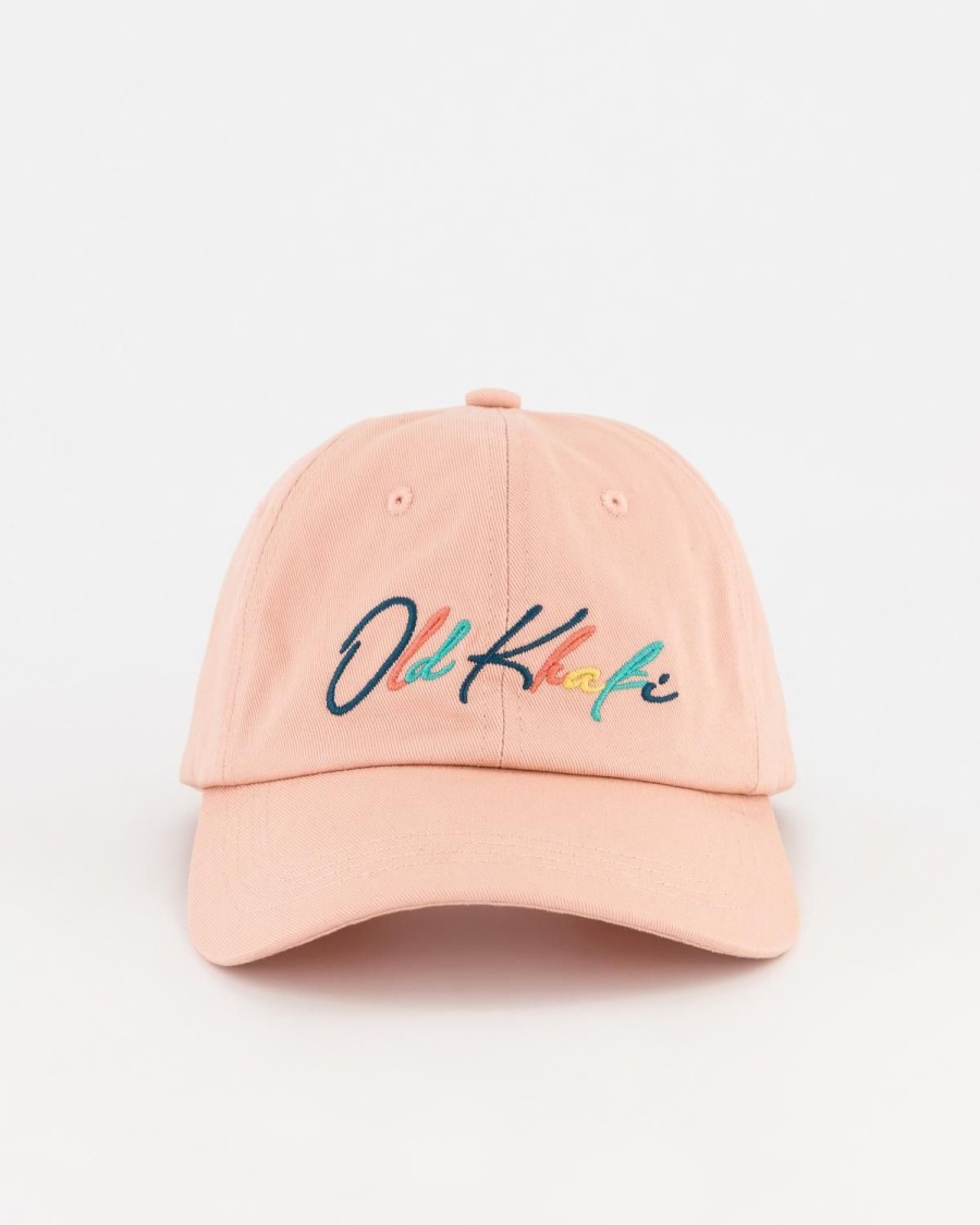 Old Khaki Beanies, Hats & Caps | Women'S Kesha Embroidered Peak Cap Pink