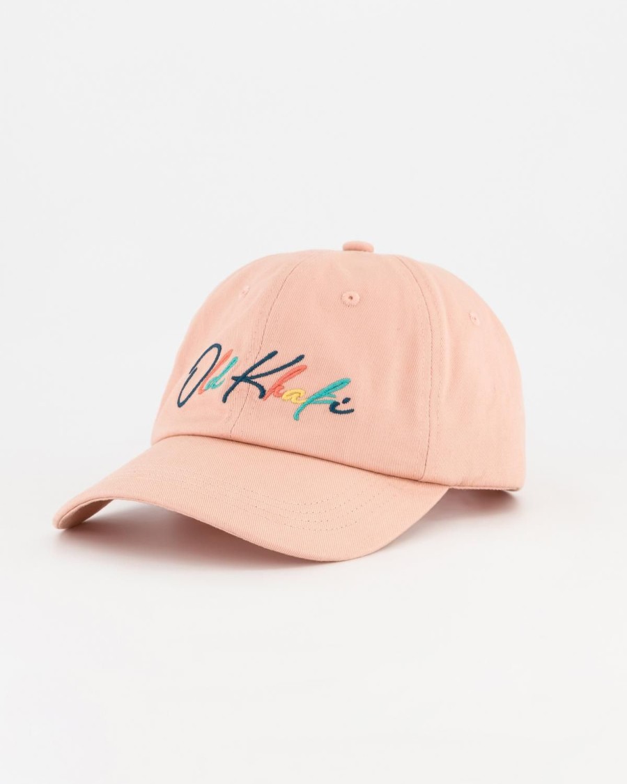 Old Khaki Beanies, Hats & Caps | Women'S Kesha Embroidered Peak Cap Pink