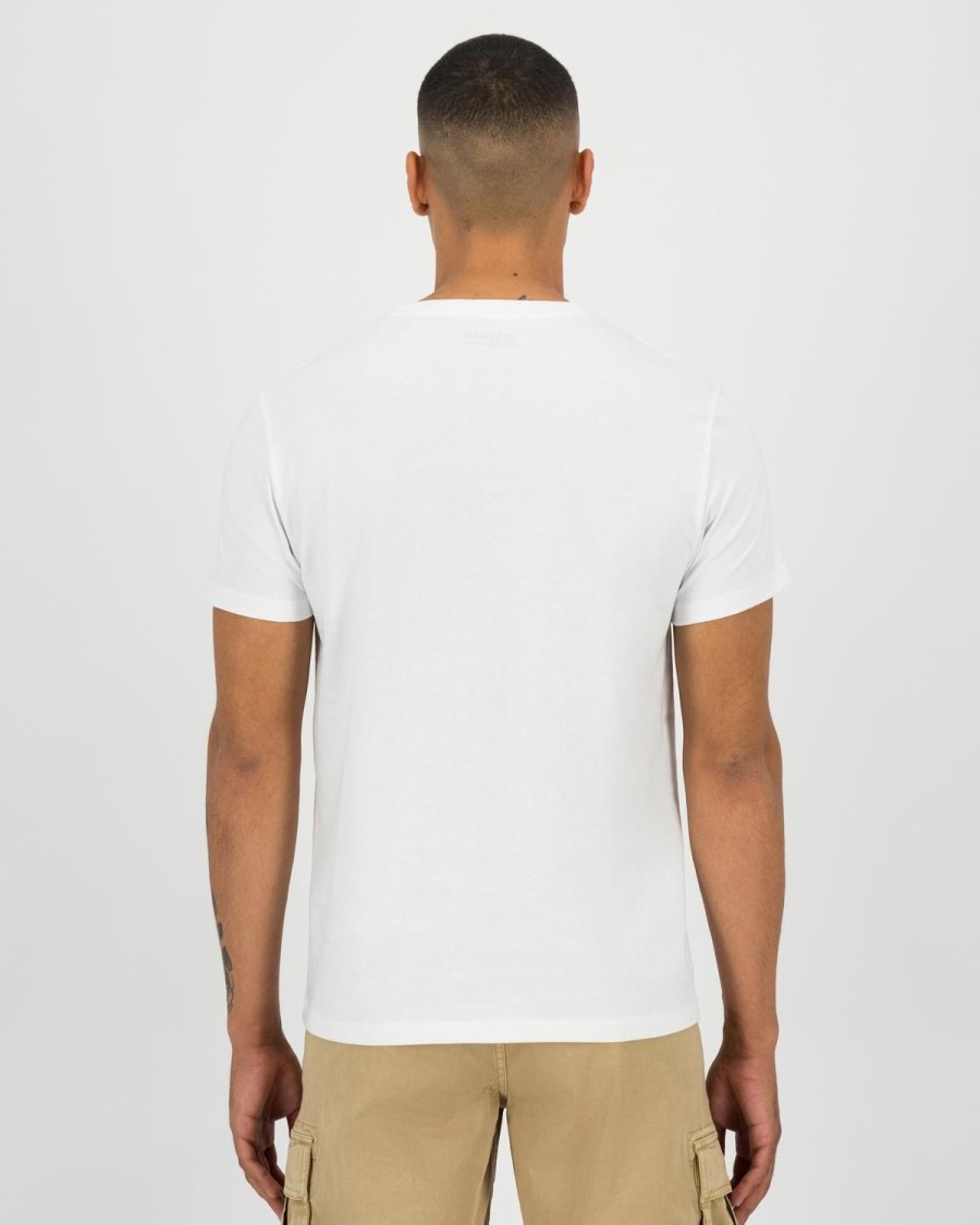 Old Khaki T-Shirts | Men'S Riley Standard Fit Embroidery T-Shirt White