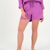 Old Khaki Shorts | Women'S Maya Linen Shorts Purple