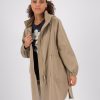 Old Khaki Jackets | Women'S Thembi Mid-Length Parka Stone