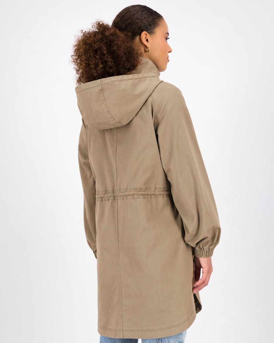 Old Khaki Jackets | Women'S Thembi Mid-Length Parka Stone