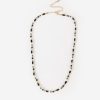 Old Khaki Jewellery | Women'S Beaded Charm Short Necklace Black