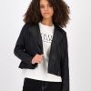 Old Khaki Jackets | Women'S Tiana Leather Biker Jacket Black