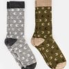 Old Khaki Socks & Underwear | Men'S Bruno All-Over Groat Sock Olive