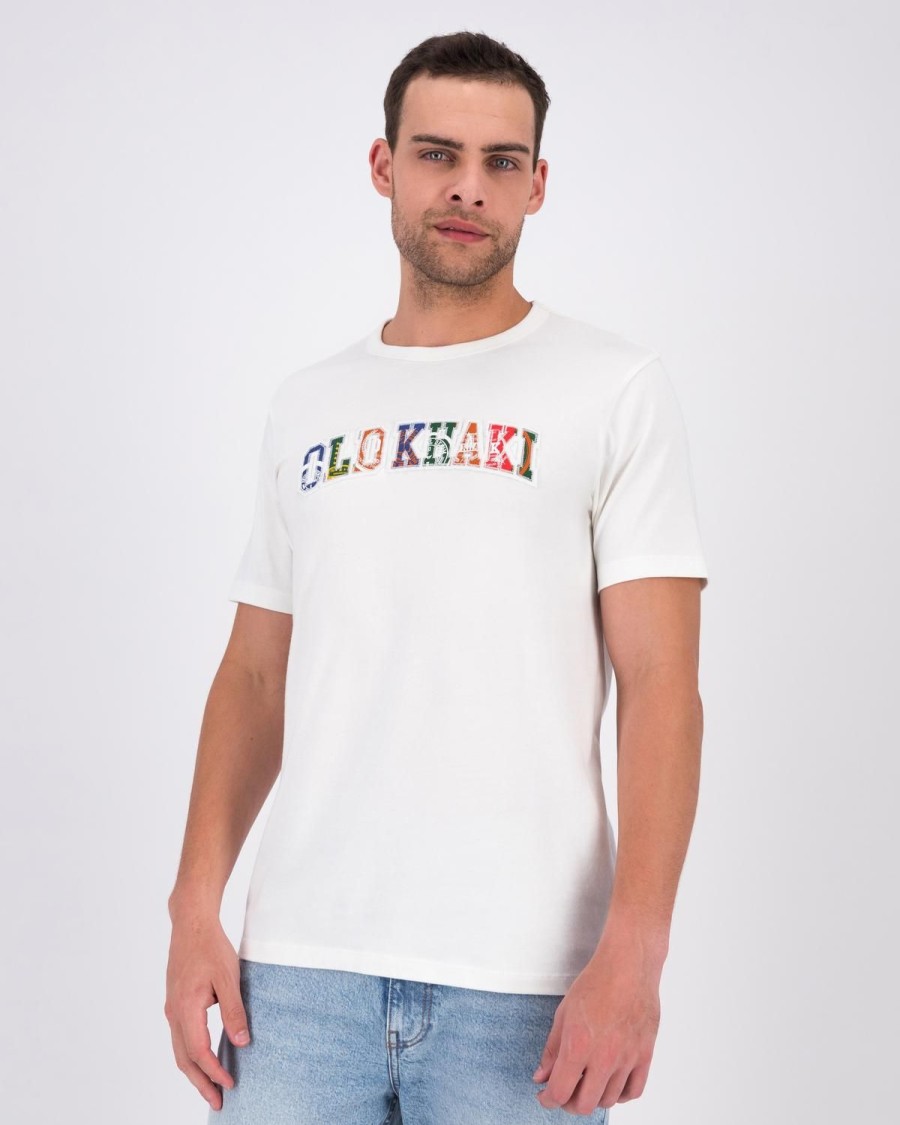 Old Khaki T-Shirts | Men'S Tato Applique T-Shirt White