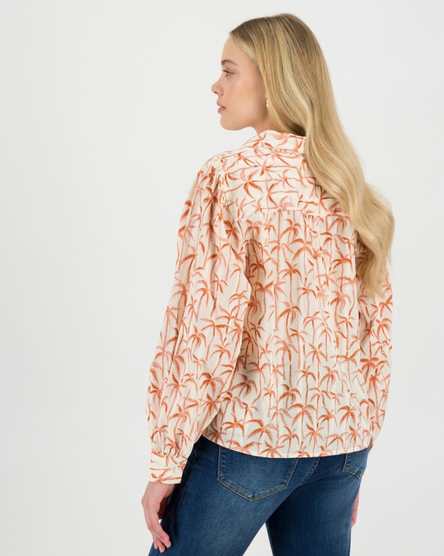 Old Khaki Shirts & Blouses | Women'S Kaz Wrap Shirt Peach