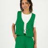 Old Khaki Jackets | Women'S Morgan Waistcoat Green