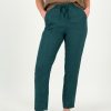 Old Khaki Pants | Women'S Eden Tapered Linen Pants Green