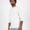 Old Khaki T-Shirts | Men'S Marc Crew Long Sleeve T-Shirt White