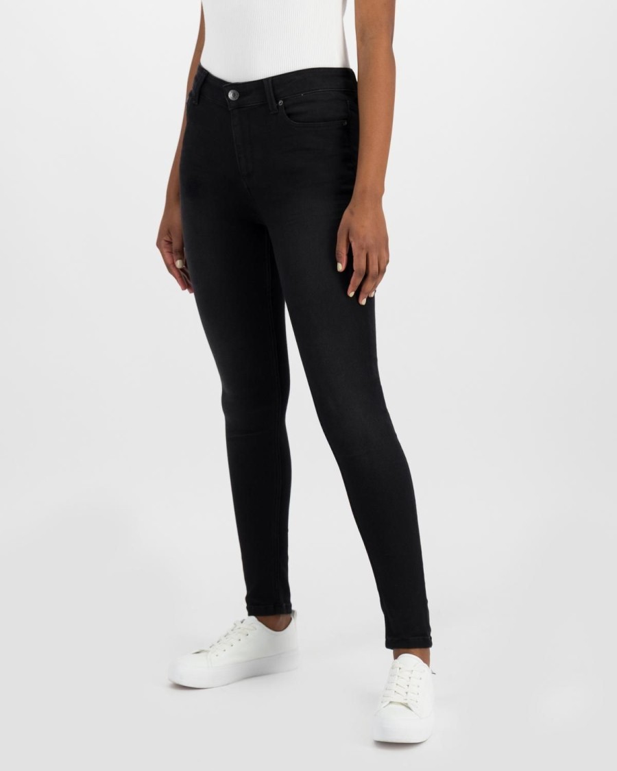 Old Khaki Denim | Women'S Poppi Skinny Denim Black