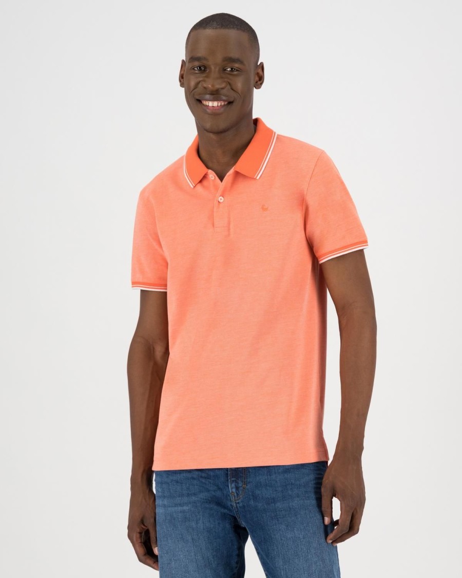 Old Khaki Golfers | Men'S Caleb Standard Fit Golfer Orange