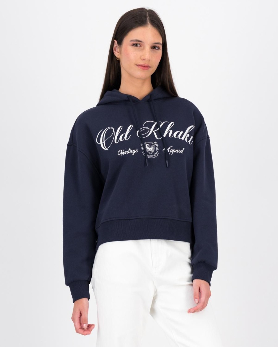 Old Khaki Knitwear & Sweats | Women'S Kelsey Hooded Sweat Navy