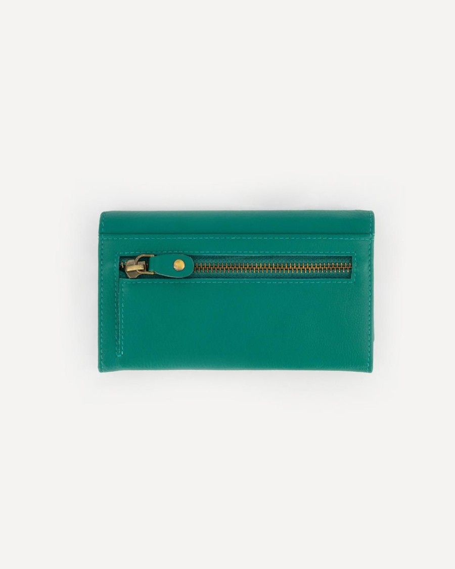 Old Khaki Bags & Purses | Zintle Fold-Over Leather Wallet Green