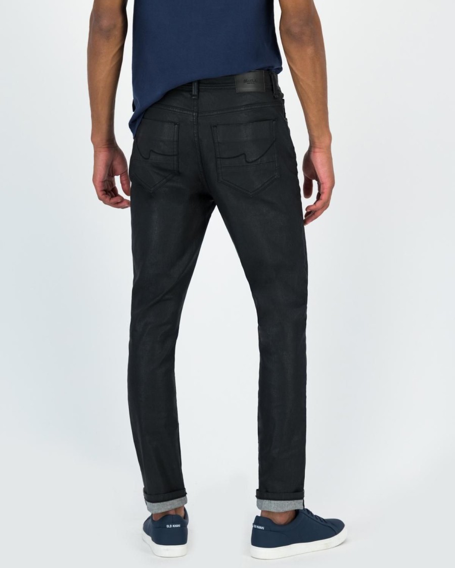 Old Khaki Denim | Men'S Joel Coated Black Denim