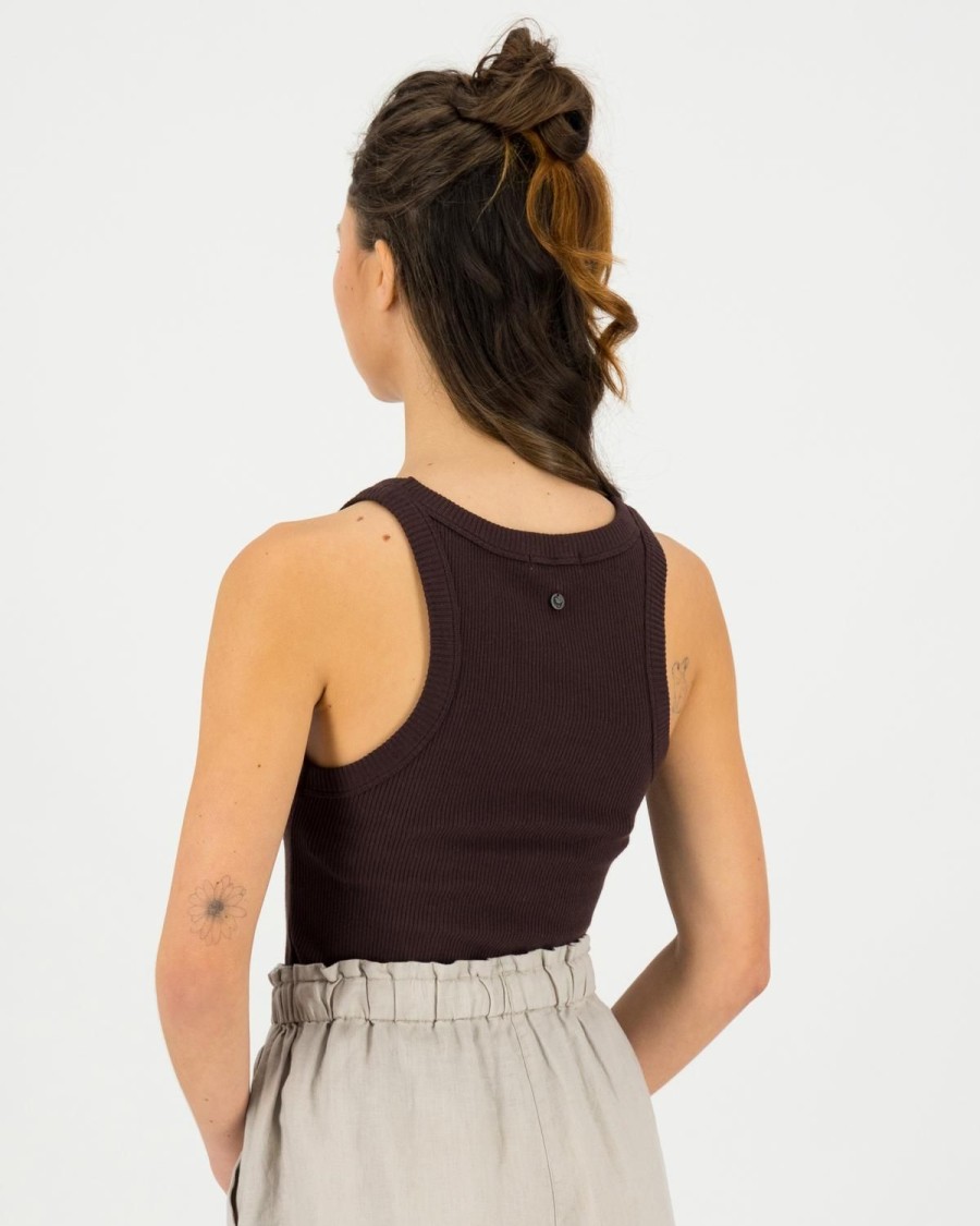 Old Khaki T-Shirts & Camis | Women'S Blaire Ribbed Cami Chocolate