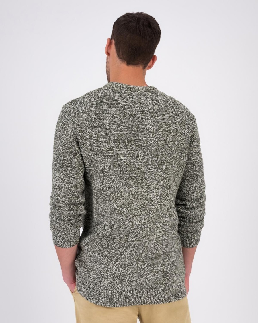 Old Khaki Knitwear | Men'S Crayson Textured Crew Neck Knit