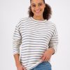 Old Khaki Knitwear & Sweats | Women'S Carly Textured Stripe Knit Top Milk