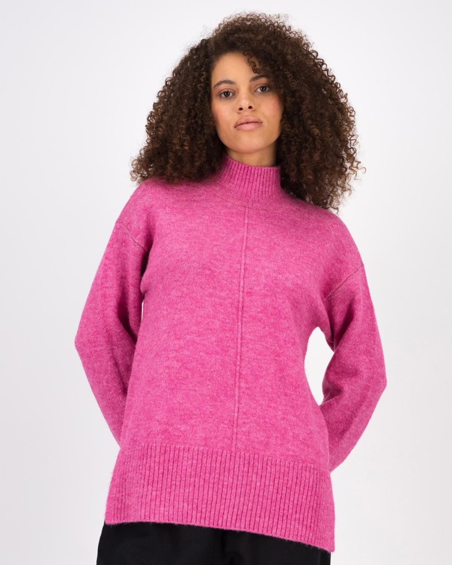 Old Khaki Knitwear & Sweats | Women'S Rossi Turtleneck Jumper Pink