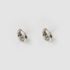 Old Khaki Jewellery | Women'S Tapering Clip Hoop Earrings Silver