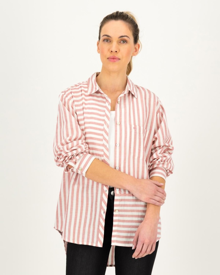 Old Khaki Shirts & Blouses | Women'S Nova Boyfriend Shirt Pink