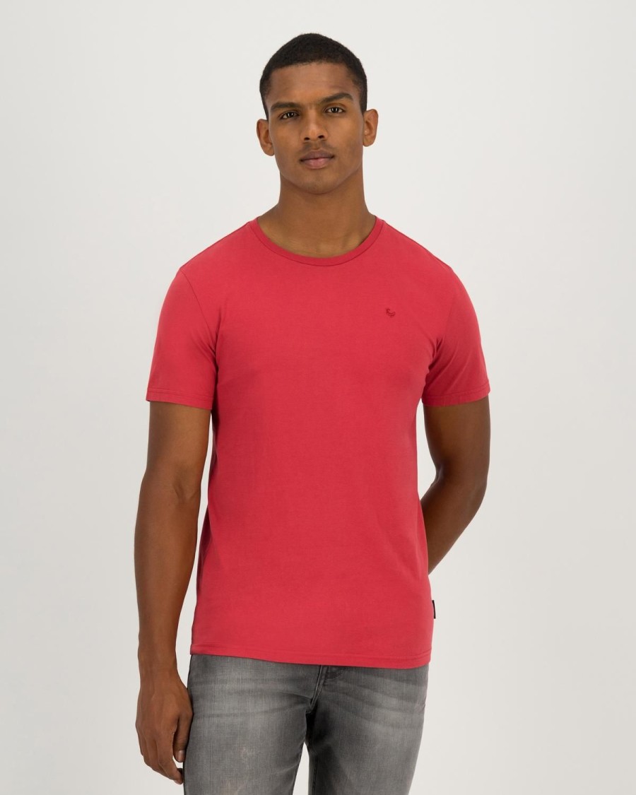 Old Khaki T-Shirts | Men'S Nick Standard Fit T-Shirt Burgundy