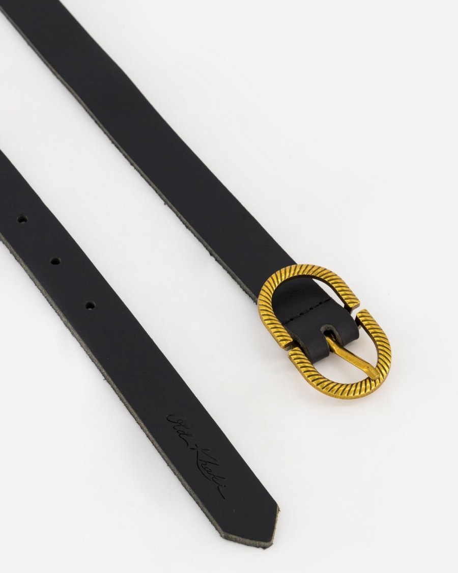 Old Khaki Belts | Women'S Tatum Leather Belt Black