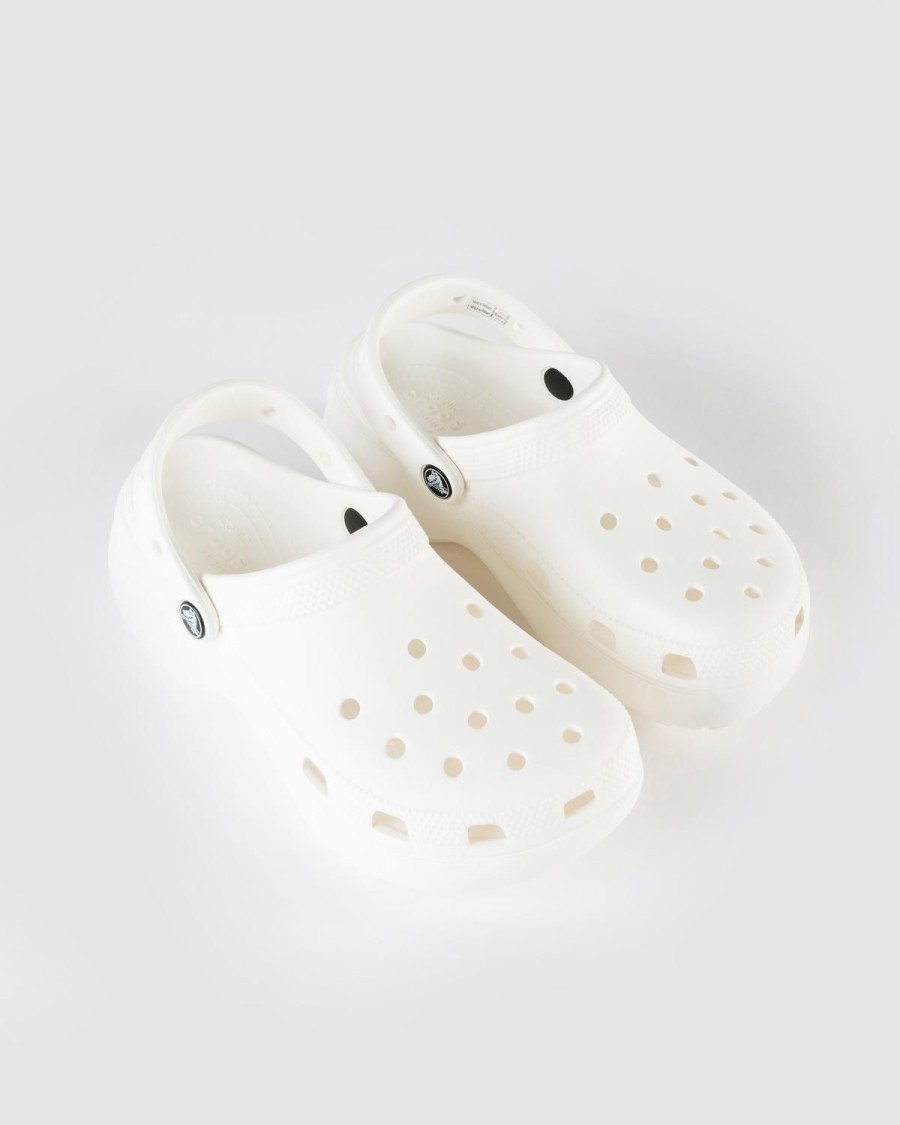 Old Khaki Sandals | Women'S Crocs Classic Platform Clog White