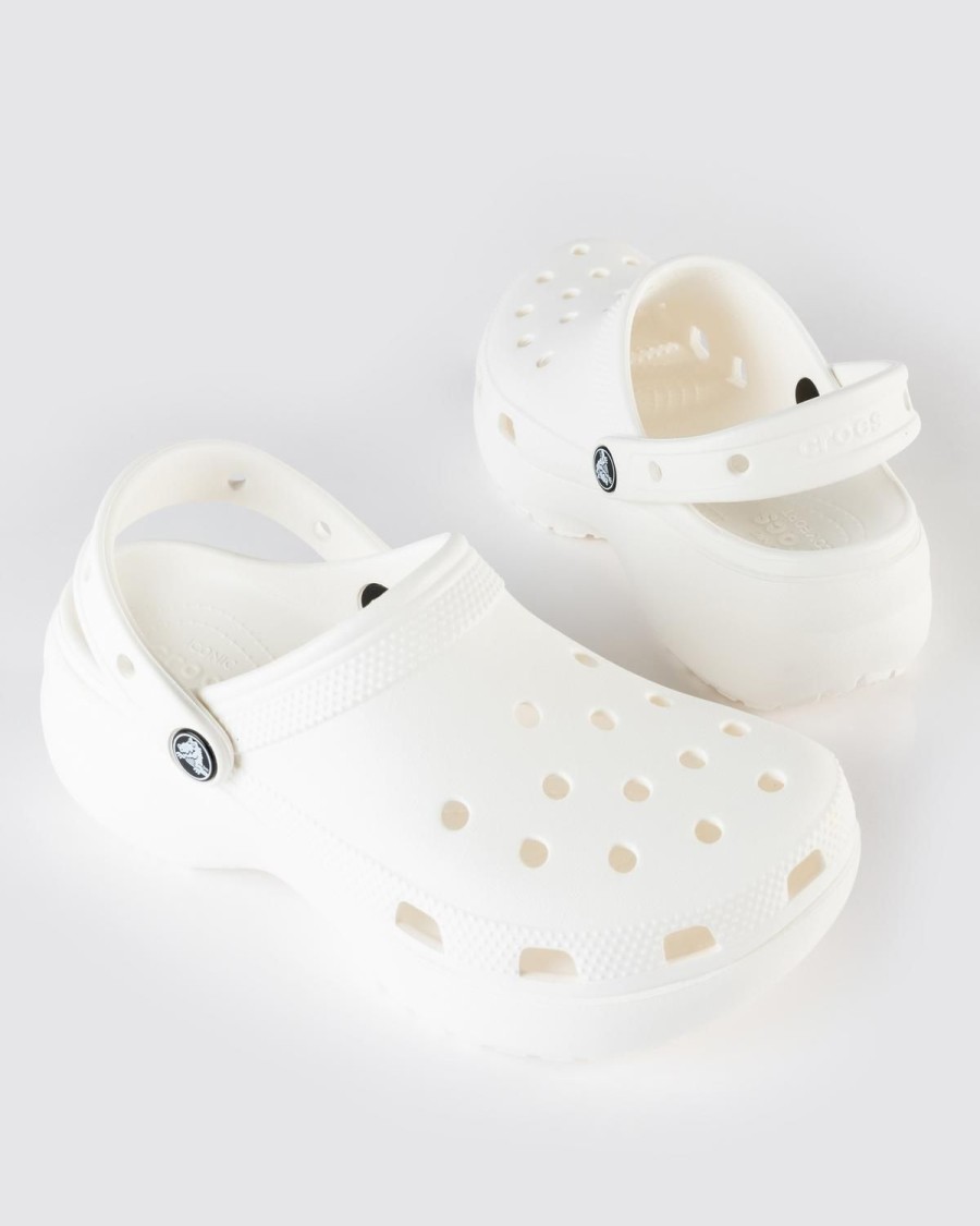 Old Khaki Sandals | Women'S Crocs Classic Platform Clog White