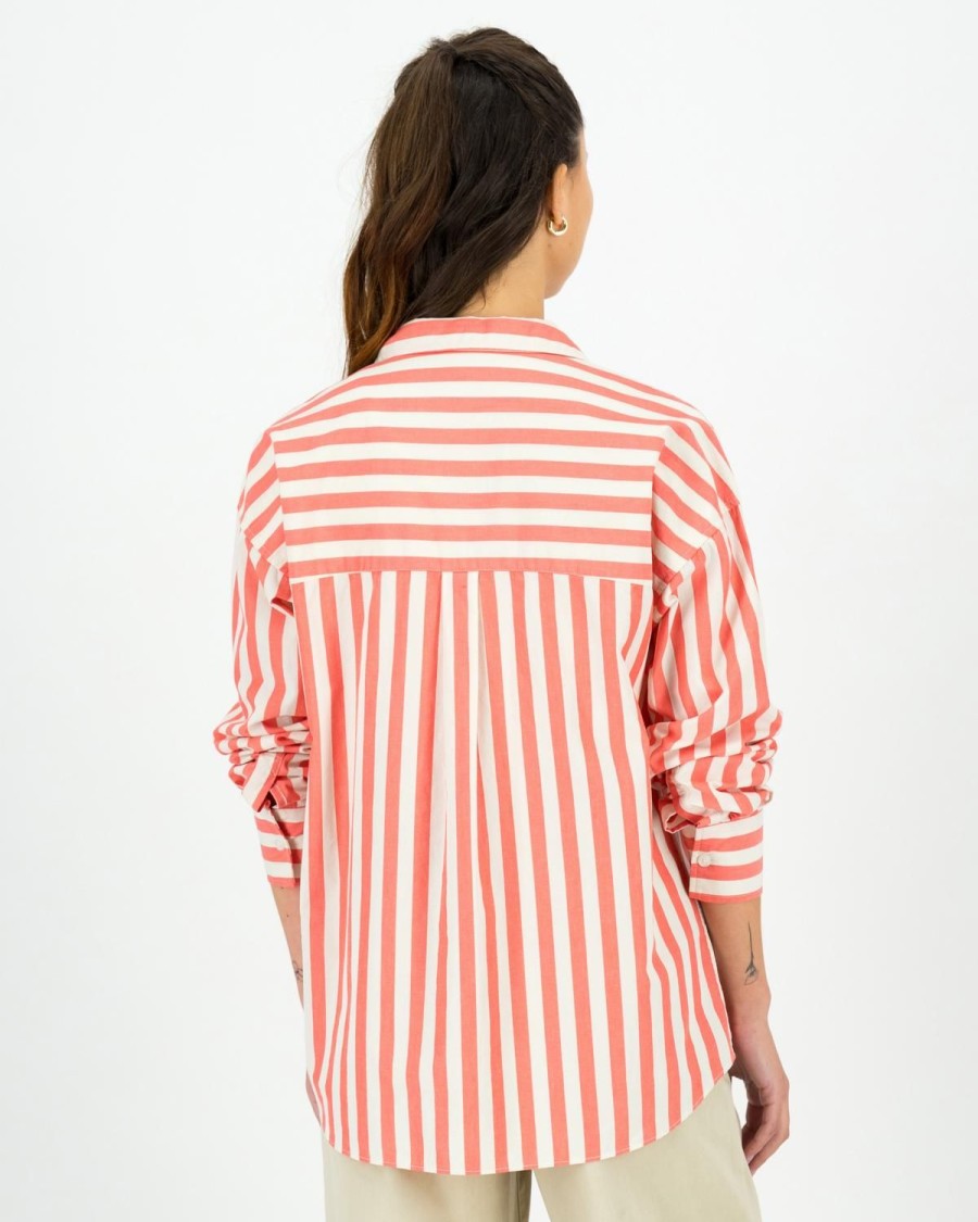 Old Khaki Shirts & Blouses | Women'S Nelly Poplin Shirt Coral