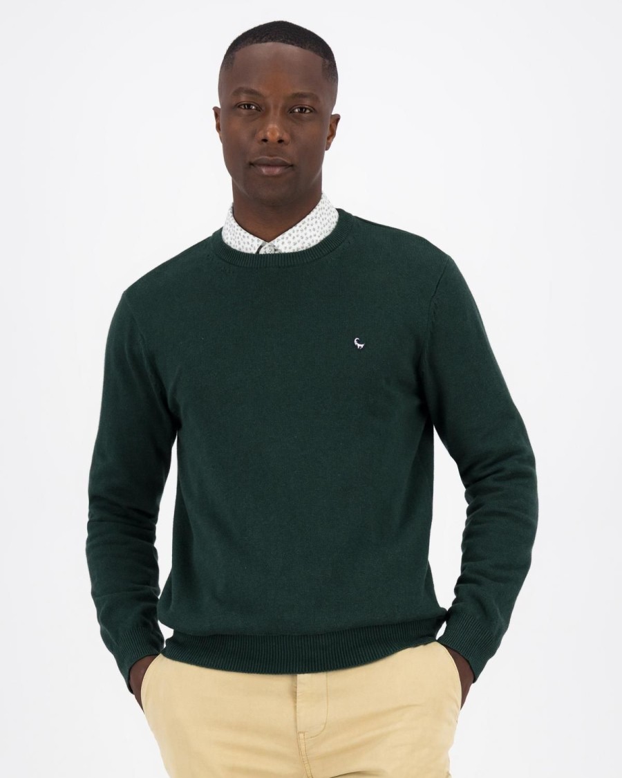 Old Khaki Knitwear | Men'S Ashton Knit Bottle Green