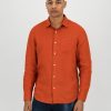 Old Khaki Shirts | Men'S Jesse Regular Fit Linen Shirt Red