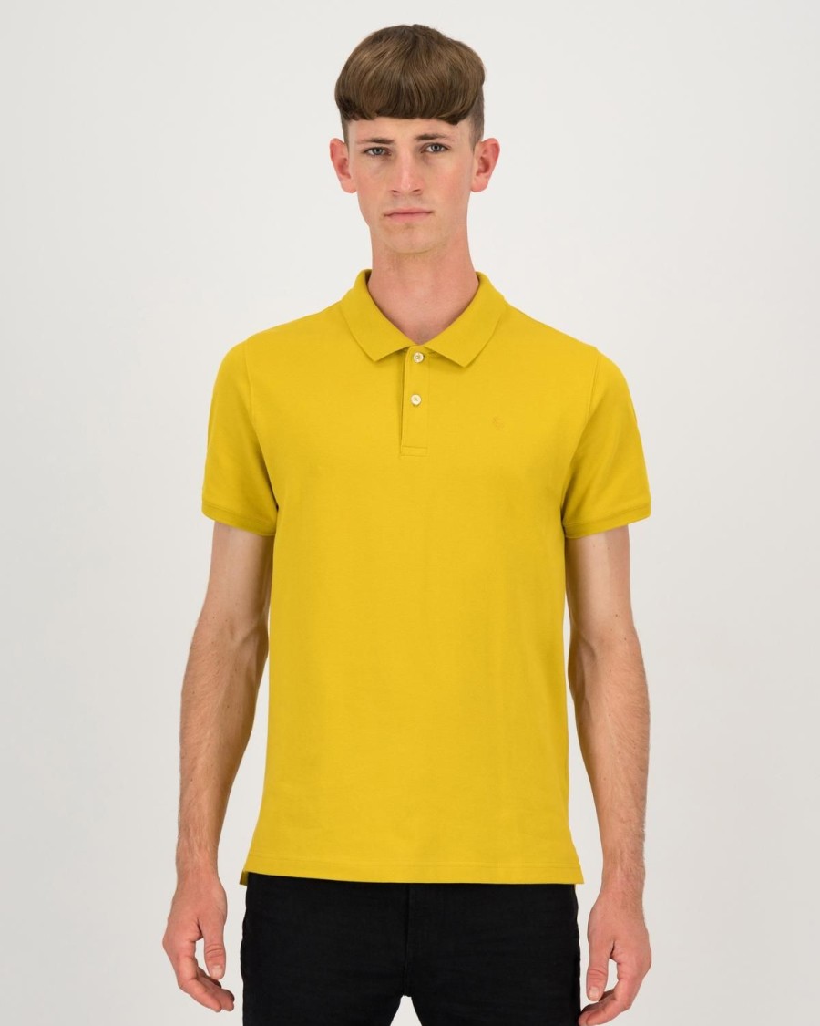 Old Khaki Golfers | Men'S Otis Standard Fit Golfer Yellow